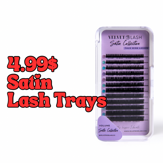 4.99$ Satin Lash Trays | DISCONTINUED