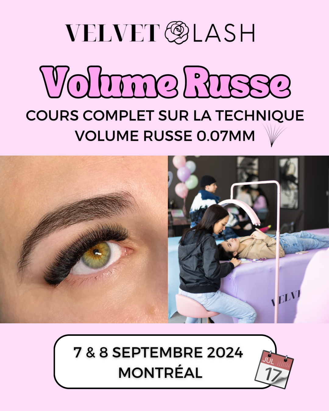 Cours Volume Russe | Volume Lash Training (Montréal)