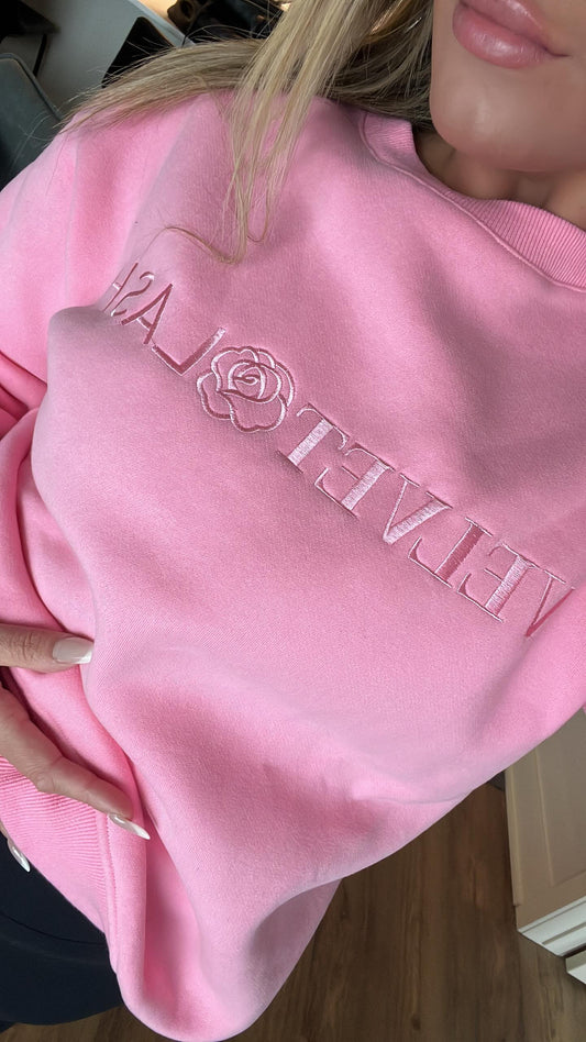 New VRL Pink Crewneck Sweater