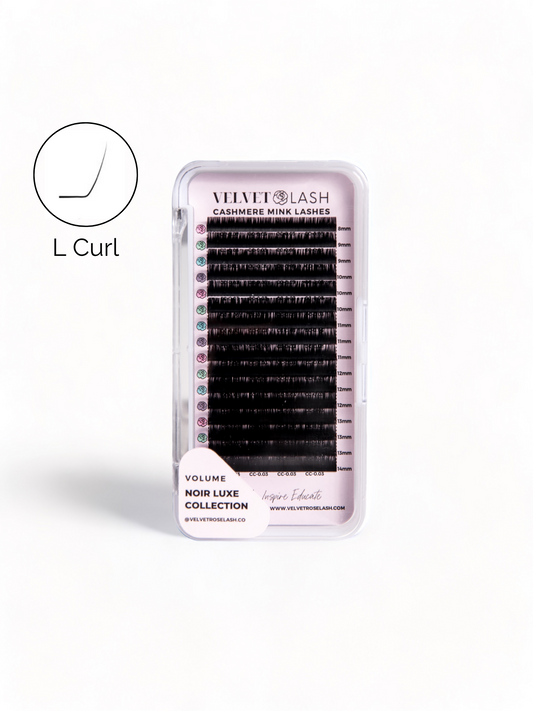 L Curl - Black Cashmere Lashes - Noir Luxe Collection - 0.03mm