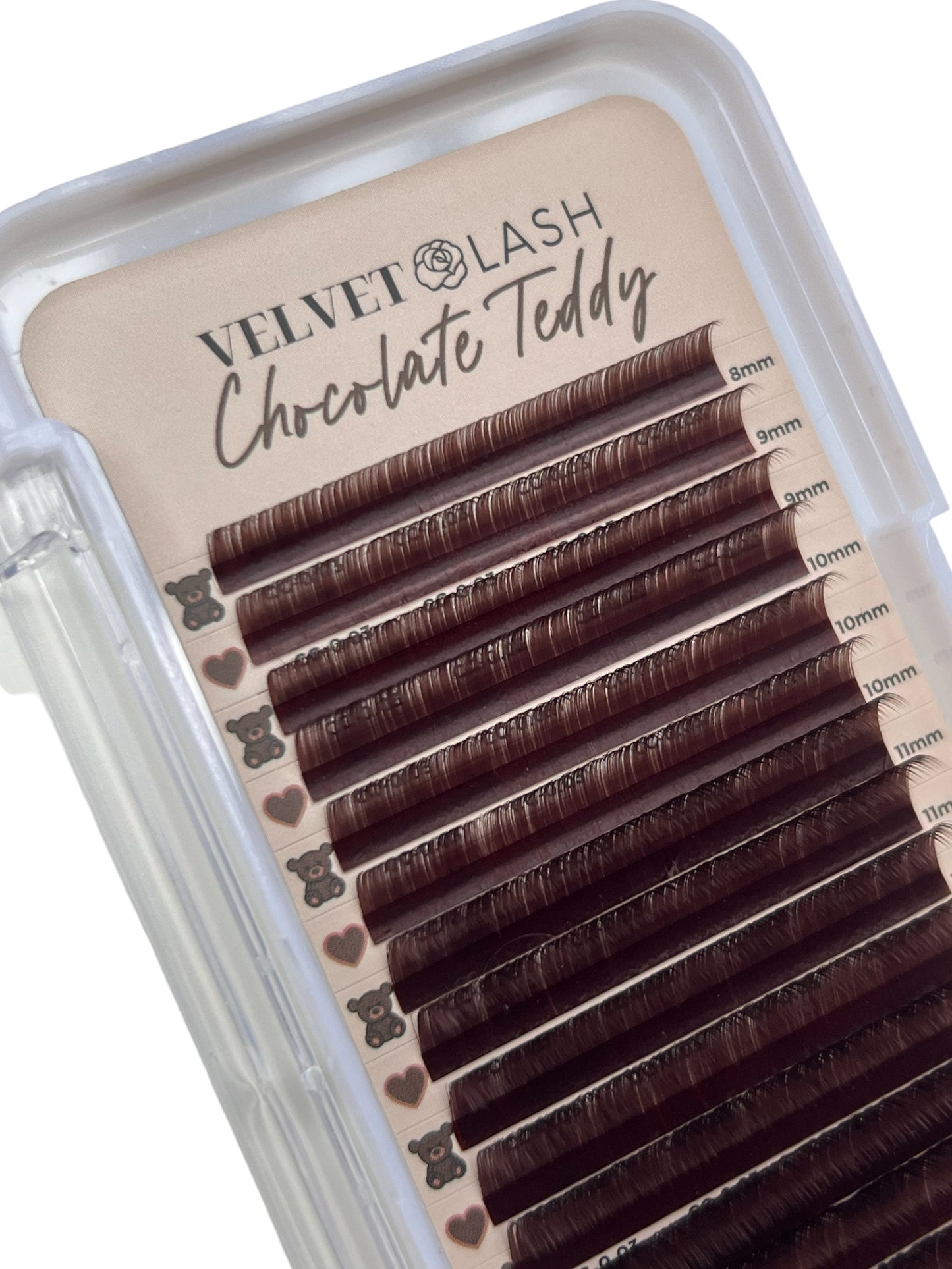 Dark Brown Chocolate Lashes - Teddy Bear Collection🧸