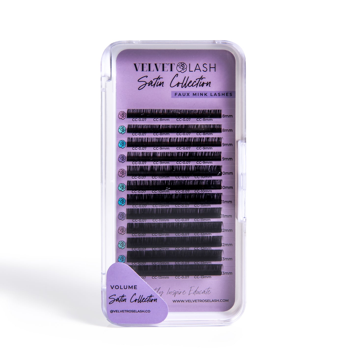 1$ satin lash trays (discontinued)